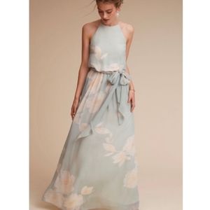 Donna Morgan Alana Floral-Print Halter Gown